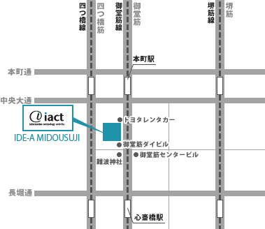 OSAKA OFFICE アクセスマップ